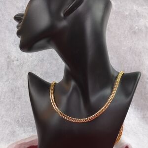 Gold Plated Franco Chain, 24"